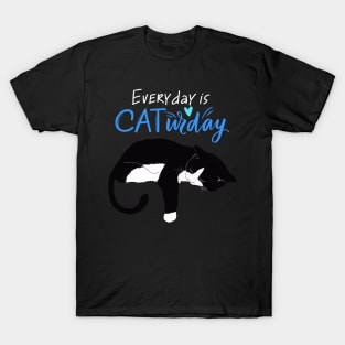 Everyday Is Caturday Quote For Cat Lovers T-Shirt